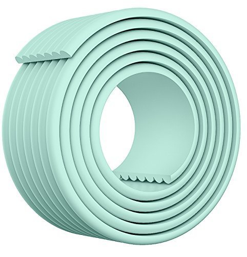 BABY BBZ コーナークッション エッジ ガード 赤ん坊 幼児 老人 怪我防止 安全 衝撃吸収 家具 ガード プロテクター テープ 長2m （ライトグリーン）,コーナーガード,