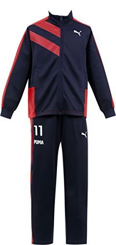 (プーマ)PUMA 子供用 ジャージ上下セット【591875-76】160cm ネイビー×レッド,キッズ,ジャージ,