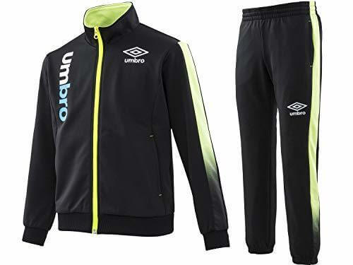 (アンブロ) UMBRO ジュニア用　JR　グラフィック ジャージ ジャケット・パンツ上下セット　UMJLJF18/UMJLJG18 (BLKxBLK, 160),キッズ,ジャージ,