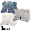 【ゆうパケット送料無料】little Bear Cap(little GRIN BUDDY) 帽子 キッズ 子供 男の子 女の子 キャップ 通年　通園　遠足　くま　ベビー 赤ちゃん,子ども,帽子,
