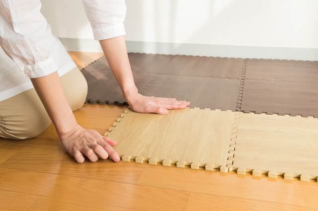 ジョイントマットの設置,ジョイントマット ,おしゃれ,