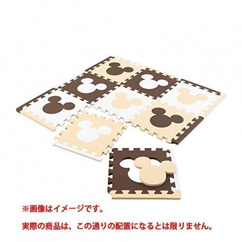 ジョイントマット　プレミアム9枚組　ふち付き　カフェ　ミッキーマウス,ジョイントマット ,おしゃれ,