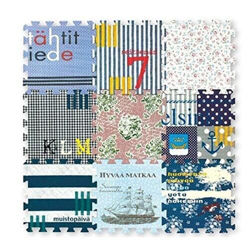 キッズ用 ジョイント接続式ルームマット 9枚セット ノルディック 234227,ジョイントマット ,おしゃれ,