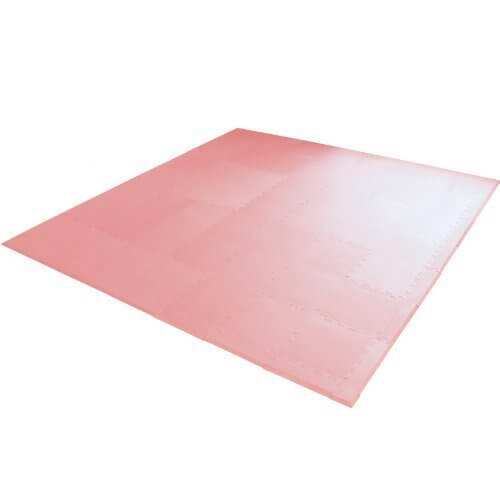 エムール EVAマット 81枚セット 225×225cm 約4.5畳 極厚タイプ 単色ピンク,ジョイントマット ,おしゃれ,