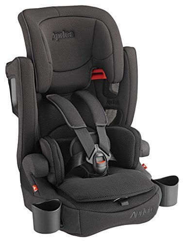 Aprica (アップリカ) エアグルーヴ プラス ストリングブラックBK 軽量ジュニアシート 1歳頃からのロングユース仕様 (両サイドドリンクホルダー&ランバーサポート搭載) 93487,エアグルーヴプラス,