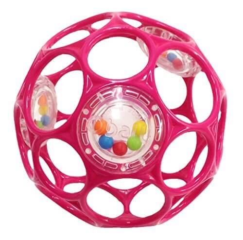O'ball オーボール ラトル ピンク (81120) by Kids II,赤ちゃん,お風呂グッズ,