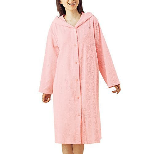 バスローブ アクアジョブ 日本製 吸水速乾バスローブピンク,赤ちゃん,お風呂グッズ,