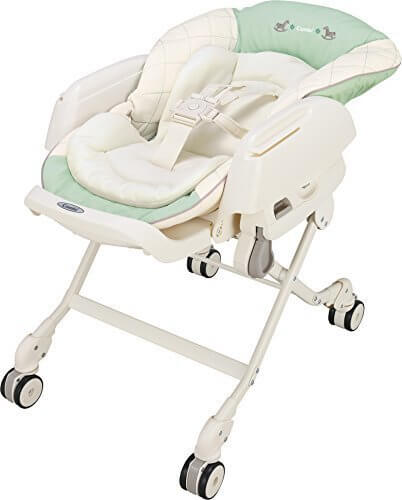 コンビ ベビーラック ネムリラ エッグショック CE ミルキーグリーン 新生児~4才頃対象 どこでも4輪キャスター搭載,