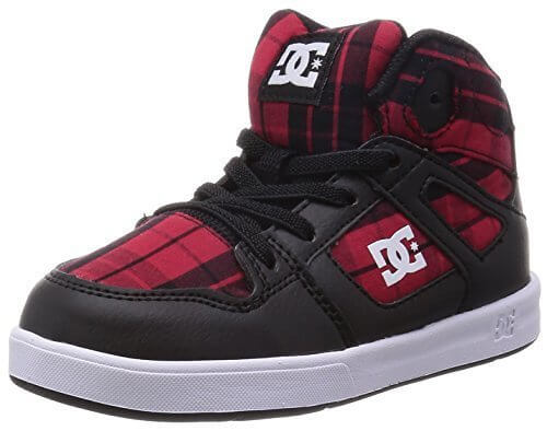 [ディーシー] DC Ts REBOUND SE UL SN ADTS700042 BW5 (ブラック/レッドプレッド/US8T),ハイカットスニーカー,キッズ,