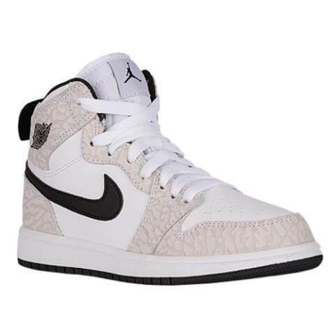 （ナイキ） NIKE （ジョーダン）JORDAN 10.5 White/Pure Platinum/Black aj エアー ジョーダン 1 ワン high ハイ　ハイカット 男児 キッズ（小中学生用） - white ホワイト / grey 【並行輸入品】,ハイカットスニーカー,キッズ,