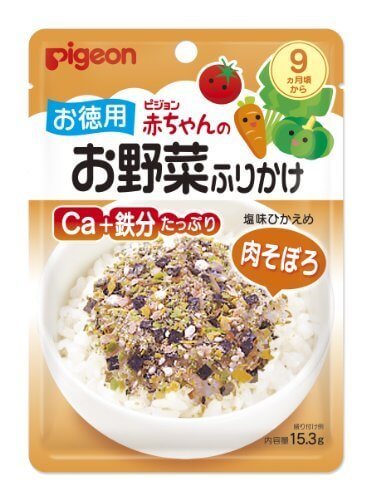 ピジョン お徳用赤ちゃんのお野菜ふりかけ 肉そぼろ 15.3g×6個,離乳食,そぼろ,