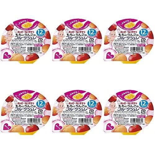 キューピー ももとりんごのフルーツジュレ 70ｇ 6個セット,キユーピー,ベビーフード,