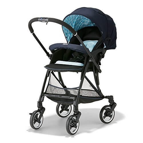 ピジョン Pigeon 両対面式 A形ベビーカー ランフィ Runfee RA7 デイジーブルー 軽量5.4kg 1ヵ月~36ヶ月対象 「押しやすさ」にこだわったシングルタイヤのベビーカー,ベビーカー,ランキング,