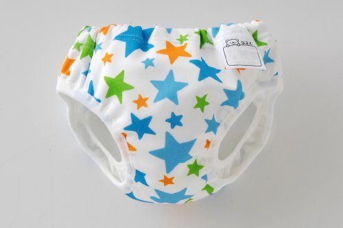 M4105 ニシキ ベビー水遊び着 おむつパンツ 星柄 サックス 100cm・M4105-S100,水遊びパンツ,プール,