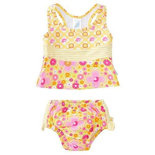 アイプレイ 水着 ベビー用 タンキニ ビキニ　女の子 UPF50+ (サイズ：3T、カラー：Yellow Floral） [並行輸入品],水遊びパンツ,プール,