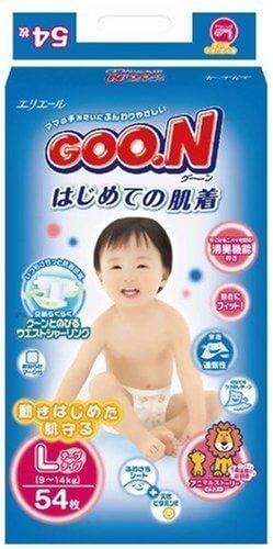 グーン はじめての肌着 Lサイズ 54枚,紙おむつ,比較,