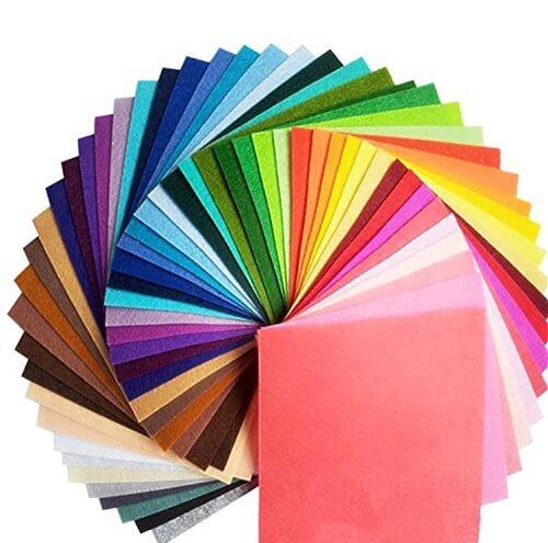 楽MoMo カラーフェルト 1.0mm 40色 40枚 30cm x 30cm,手作り,ストラップ,
