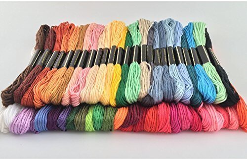【巾着袋付き】 50本 48色以上 刺しゅう糸 セット,手作り,ストラップ,