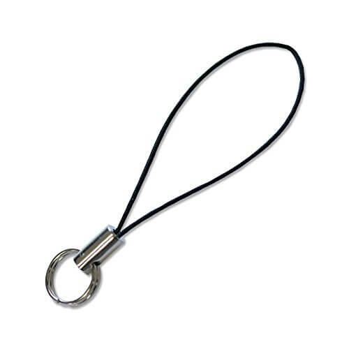 KD101 二重リング付きストラップ 金具部分ニッケル 5本入 カラーNo.101 [19],手作り,ストラップ,