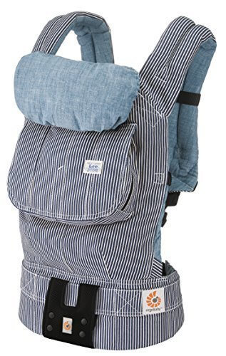 Ergobaby 【日本正規品保証付】【日本限定ベビーウエストベルト】 エルゴベビー ベビーキャリア デザイナー/Lee/ヒッコリーストライプデニム CREGBCAHKYLEE 【抱っこひも】,抱っこひも,