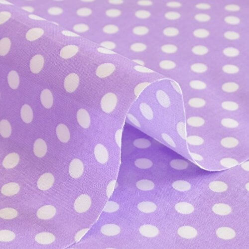 ラミネート生地 パープル ミドル ドット 50ｃｍ単位販売,ランドセルカバー,手作り,