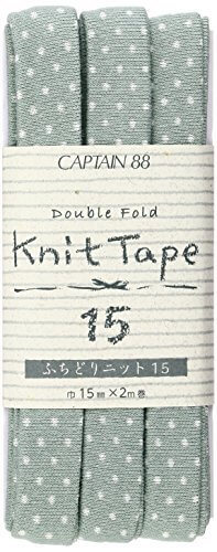 CAPTAIN88 Knit Tape ふちどりニット15 巾15mm×2m巻 CP176-24 セージグリーン,ランドセルカバー,手作り,