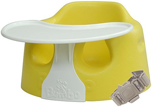 Bumbo バンボ コンボ プレートレイ付き ベビーソファ 【正規総輸入元】 後から付けられる専用腰ベルト入り イエロー,双子,育児,