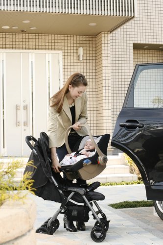 コンビ Combi ベビーカー EX Combi マルチ5ウェイPW アルティメットブラック (新生児~24ヶ月頃対象) 1台5役のマルチベビーカー,新生児,チャイルドシート,おすすめ