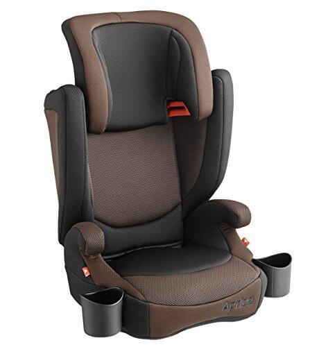 Aprica (アップリカ) エアライド ライドブラウンBR 軽量ジュニアシート 3歳頃からのロングユース仕様 (両サイドドリンクホルダー付) 93489,エアライド,