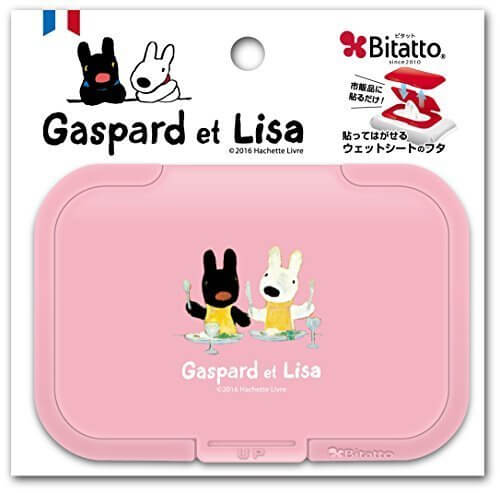 テクセルジャパン Bitatto ビタット ウェットシートのふた リサとガスパール・レストラン ピンク,リサとガスパール,絵本,グッズ