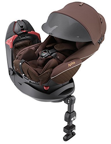 Aprica (アップリカ) 回転式「ベッド型」チャイルドシート フラディアグロウ HIDX ブリリアントブラウンBR 【側突事故考慮設計 + フレックスシェードDX + レッグクッション + フットレスト付 】 93520,フラディアグロウハイデラックス,
