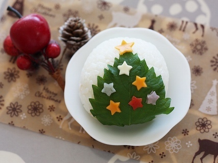 クリスマスツリーおにぎり,クリスマス,レシピ,