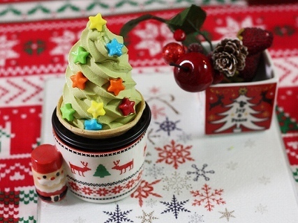 抹茶ソフトのツリー,クリスマス,スイーツ,