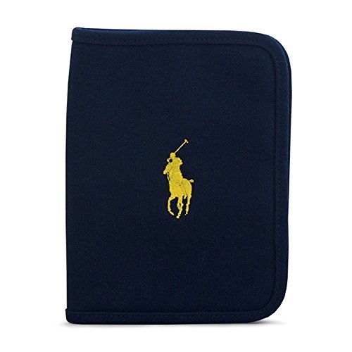 ラルフローレン(RALPH LAUREN) 母子手帳ケース キャンバス地 ロゴ刺繍 マルチケース ネイビー,ブランド,母子手帳ケース,