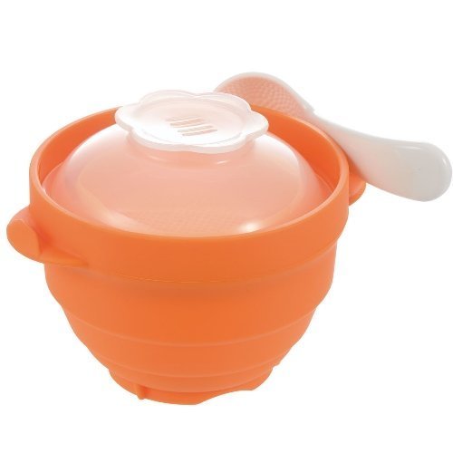リッチェル 離乳食シリコーンスチーマー オレンジ,離乳食,後期,かぼちゃ