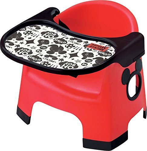 錦化成 ベビーチェア ミッキーマウス お食事ローチェア レッド,ローチェア,ベビー,