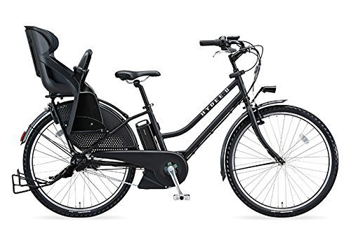 ブリヂストン（BRIDGESTONE） 2018年モデル HYDEE.Ⅱ（ハイディツー） カラー：T.Xクロツヤケシ リヤチャイルドシート標準装備仕様 HY6C38-BK タイヤサイズ：26インチ 12.3Ahリチウムイオンバッテリー搭載 専用充電器付,おしゃれ,おすすめ,子供乗せ自転車