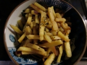 さつまいもと梨のごま炒め,離乳食,梨,