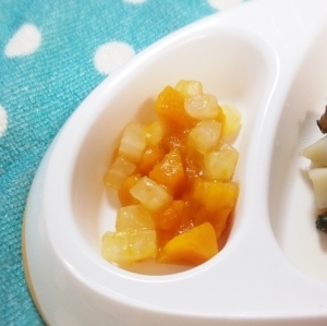 離乳食後期*カボチャと大根のとろみ煮 ,離乳食,大根,