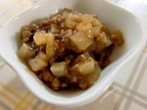 【離乳食後期】大根とひき肉の炒め煮(とろみ有り),離乳食,大根,