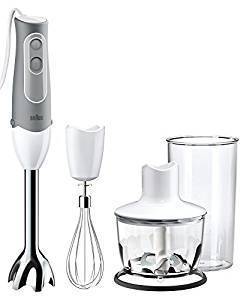 ブラウン マルチクイック ハンドブレンダー 【1台4役 : 「つぶす」「混ぜる」「きざむ」「泡立てる」】 MQ535,離乳食,うどん,中期