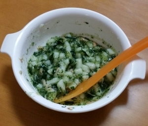 鮭と小松菜のだしうどん～離乳食中期～,離乳食,うどん,中期