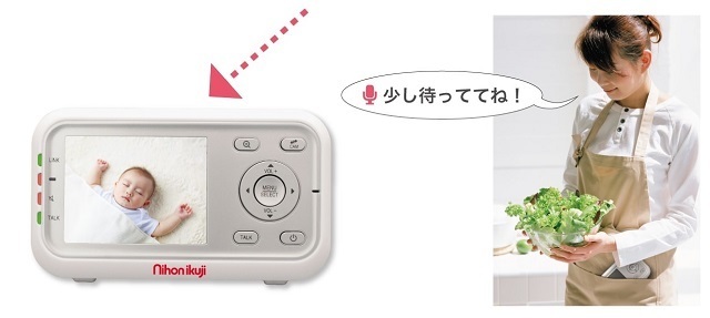 ママの声かけ,ベビーモニター,お昼寝,