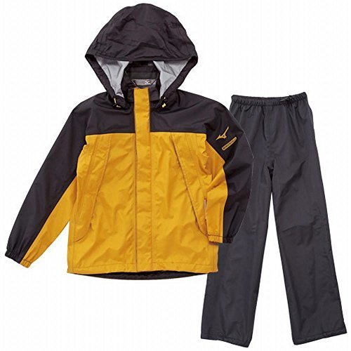 (ミズノ)MIZUNO ベルグテックEX ジュニア レインスーツ [ジュニア] A2JG4401 45 イエロー 140,幼児,レインコート,