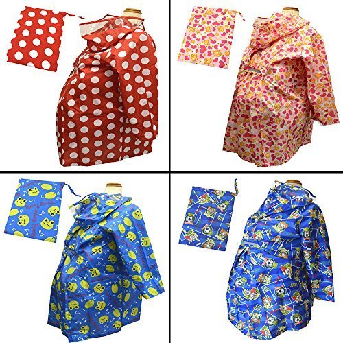 ランドセルがすっぽり入る KIDS用 レインコート カッパ 雨合羽 キッズ 男の子 女の子 男児 女児 (ハート) 130cm at07107-hart-130cm,幼児,レインコート,