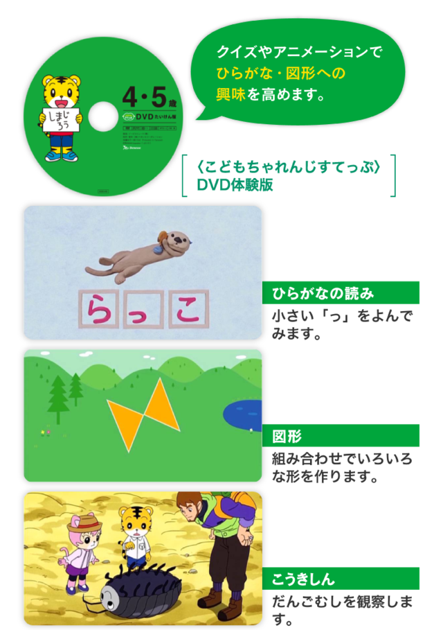 4・5歳向けたいけんセット,こどもちゃれんじ,プレゼント,