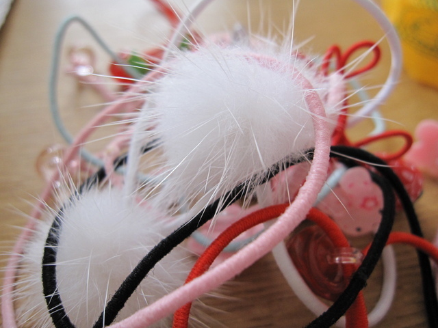 いろいろなヘアゴム,手作り,ヘアゴム,