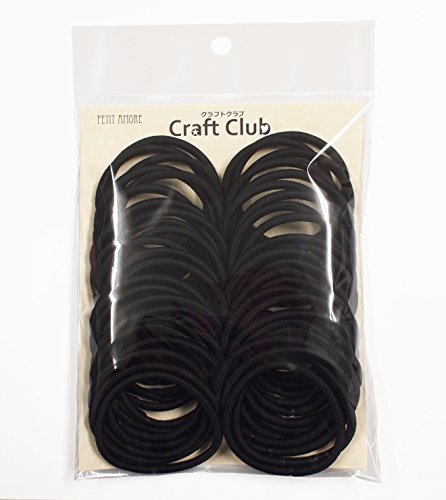 ( PETIT AMORE ) ヘアゴム リングゴム 大容量 50本 セット 結び目・接合なしタイプ 太さ 4mm,手作り,ヘアゴム,