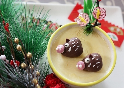 イノシシの苺チョコ,亥年,