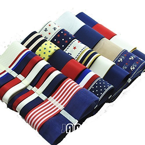 【ノーブランド品】 種類 豊富！ リボン いろいろ セット 手芸 雑貨 ハンドメイド ラッピング プレゼント 等 (マリン 系),手作り,カード,